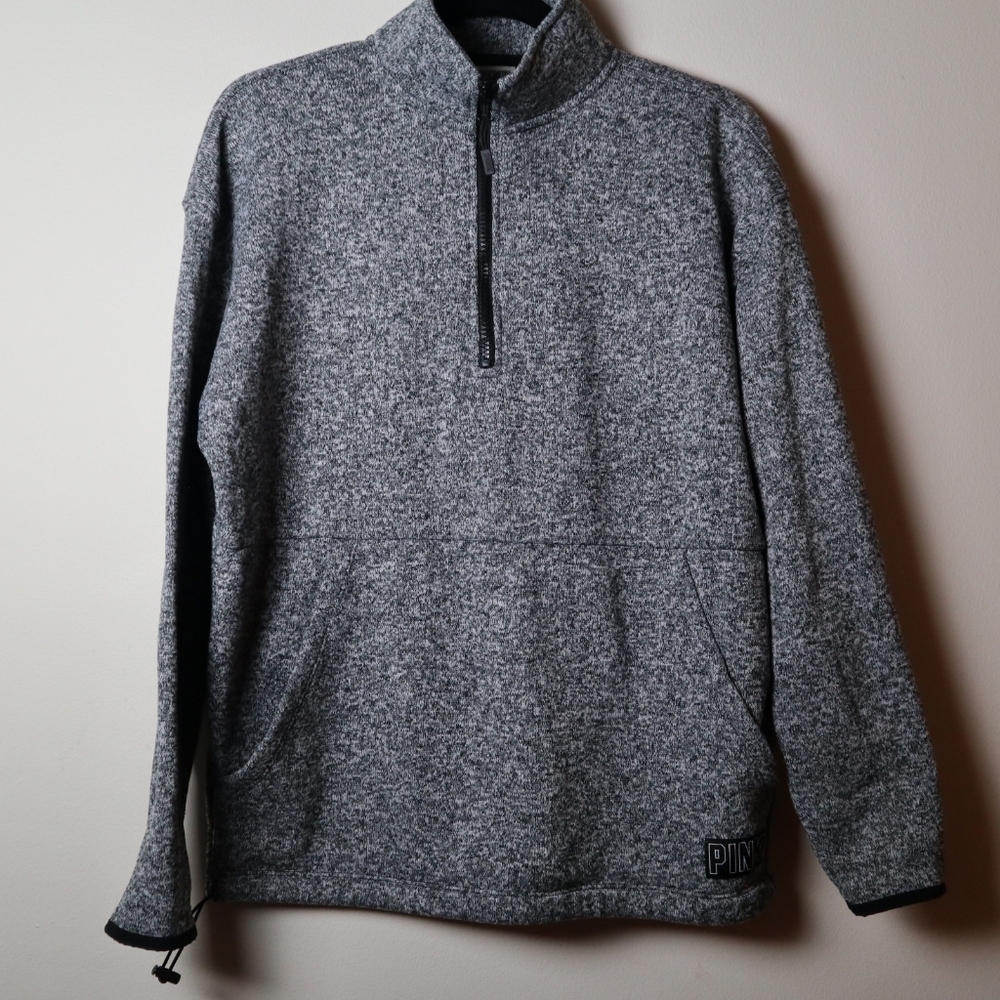 PINK Victoria secret women's light gray pullover sweater size Medium